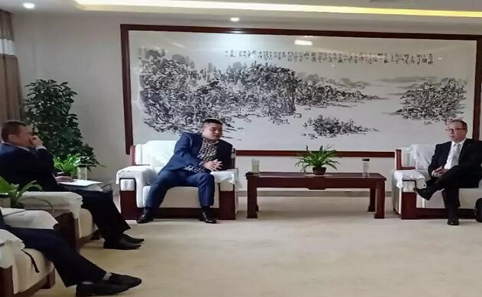 熱烈歡迎西安大金董事長一行蒞臨江西浩金歐博空調(diào)