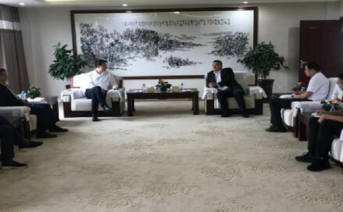 熱烈歡迎江西省贛州市委常委、市政府副市長張鵬一行領(lǐng)導(dǎo)蒞臨歐博調(diào)研考察